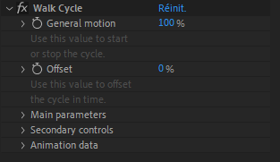 Walk cycle effects main